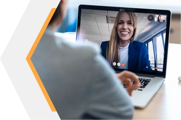 Laptop with video call